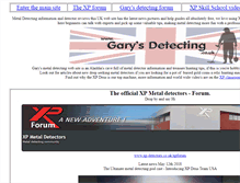 Tablet Screenshot of garysdetecting.co.uk